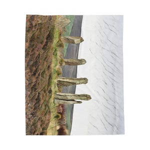 Standing Stones Scotland Super Soft Plush Throw/Blanket