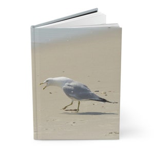 Squawking Seagull Hardcover Journal 8 &quot; X 5.75 &quot; 150-page Lined Notebook