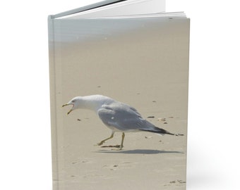 Squawking Seagull Hardcover Journal 8 " X 5.75 " 150-page Lined Notebook
