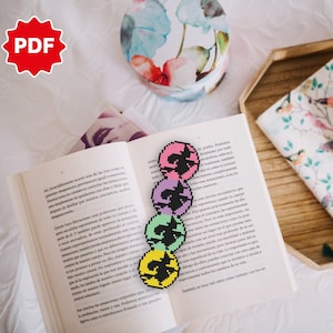 Bookmark Cross Stitch Pattern | Witchy Cross Stitch Pattern | Witch Cross Stitch Bookmarks | Witch Magic Cross Stitch | Pattern Keeper PDF