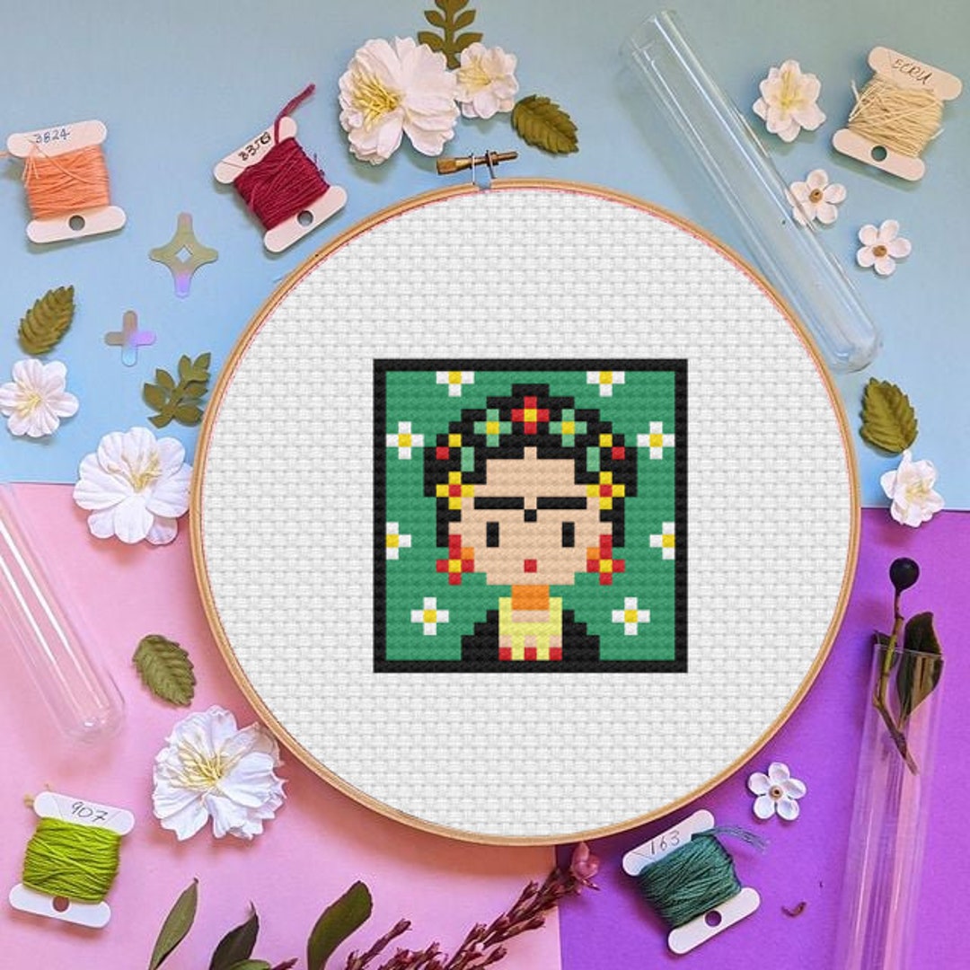 Frida Kahlo Cross Stitch Pattern Frida Khalo Cross Stitch - Etsy
