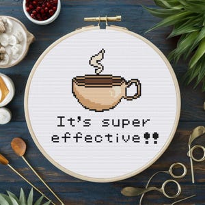 Coffee Cross Stitch Pattern | Coffee First Cross Stitch Pattern | But First Coffee Cross Stitch Pattern | Barista Cross Stitch Pattern