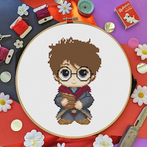 Potter Cross Stitch Pattern | Harry Cross Stitch Pattern | HP Cross Stitch Pattern | Potter Cross Stitch | Pattern Keeper Compatible