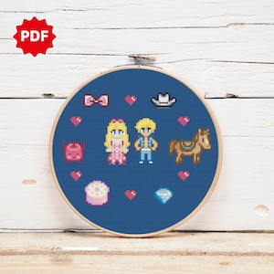 Stardew Valley Characters Cross Stitch | Stardew Valley Cross Stitch | Stardew Valley Cross Stitch Pattern | Funny Game Cross Stitch Pattern