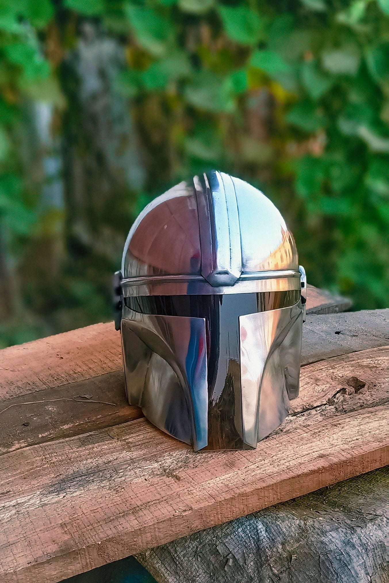 Mandalorian Helmet Star Wars Helmet Steel Mandalorian Helmet Etsy