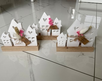 House set/House made of Raysin/Housewarming gift/Home Sweet Home/Decoration/Wedding gift/Light houses