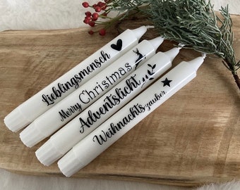 Stick candles as desired/stick candles with saying/wish fulfiller/Christmas candles/Christmas decorations/Christmas promotional gift