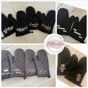 Personalized oven gloves/grill gloves/cooking gloves/oven gloves/Mother's Day/chef's gift/Father's Day gift/grill master