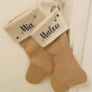 Santa Claus boot with name / Christmas stocking / Santa Claus boot / Santa Claus gift / Santa Claus stocking / Children's Santa Claus