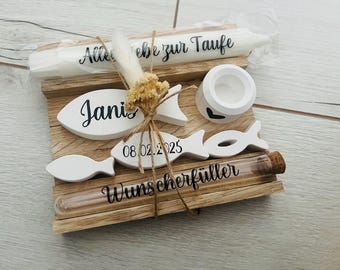 Taufgeschenk/ Geschenk Taufe/Geschenk Konfirmation/ Geldgeschenk Taufe/ Kerze Taufe/Fische/ Hochzeit/Firmung/Kommunion