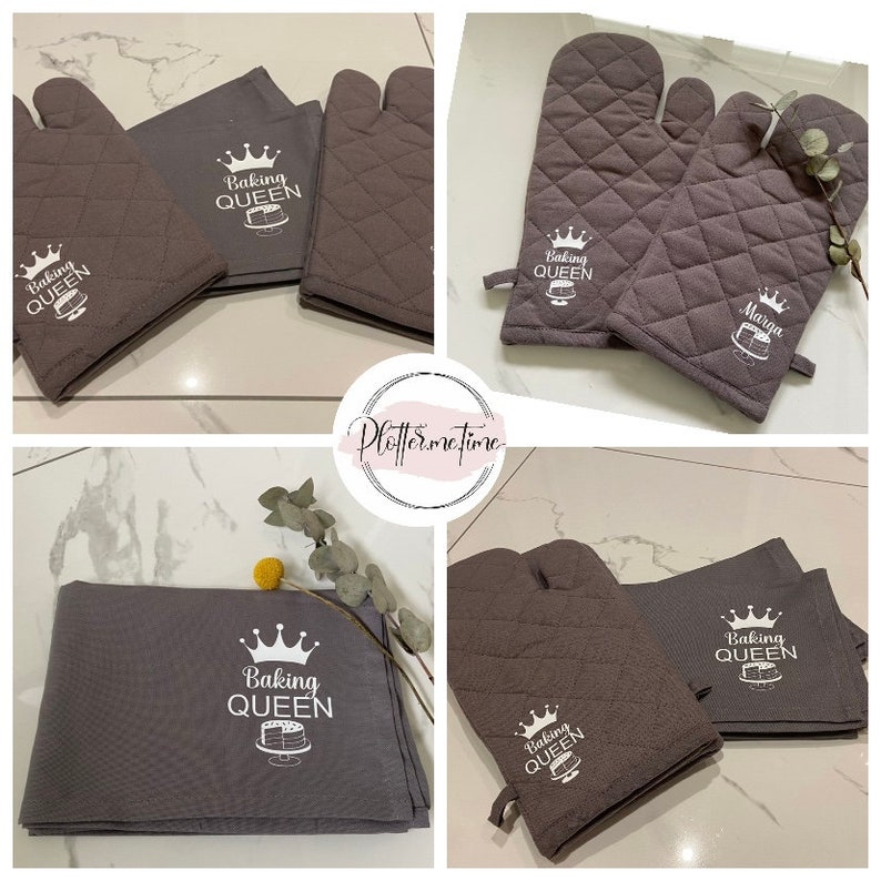 Baking gloves personalized/ grill gloves/ cooking gloves/ oven gloves/ Mother's Day/ chef gift/ Father's Day gift/ grill master image 8