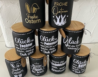 Personalisiertes Vorratsglas/Keksdose/Plätzchendose/Nervennahrung/Lehrerin/Frohe Ostern/Damit der Schlüpfer nicht..