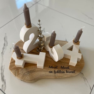 Advent wreath numbers/ Christmas / Birthday numbers/ Numbers from Raysin 1-4/ Modern Advent wreath/ Christmas decoration