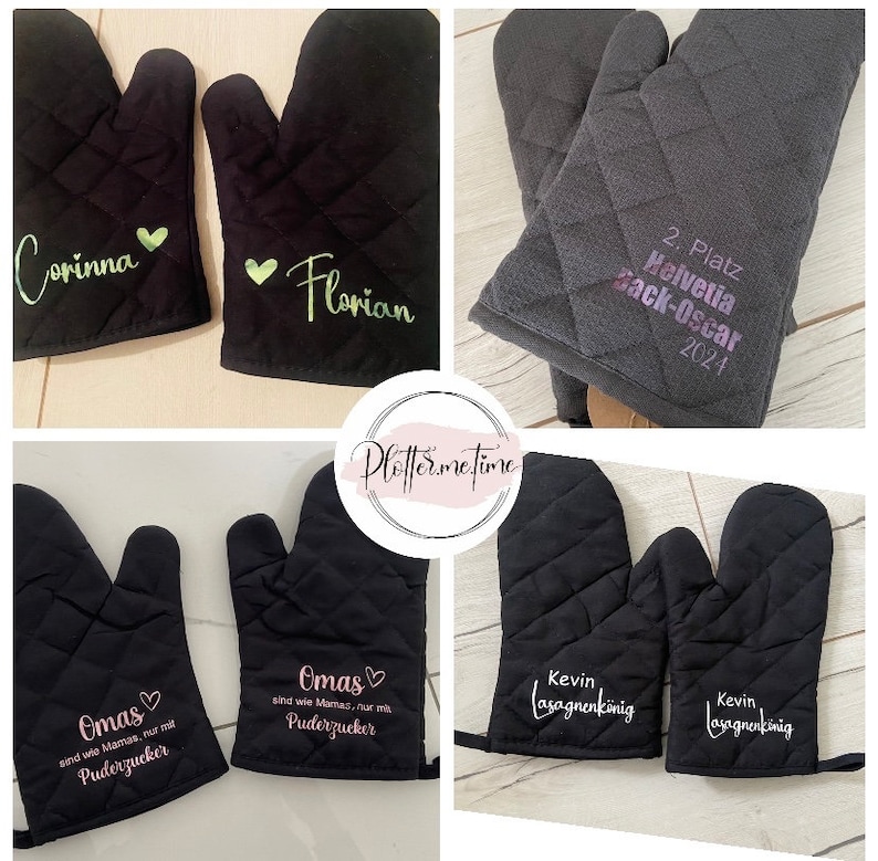Baking gloves personalized/ grill gloves/ cooking gloves/ oven gloves/ Mother's Day/ chef gift/ Father's Day gift/ grill master image 2