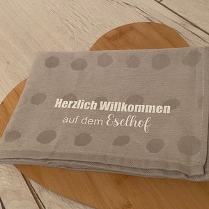 Geschirrtücher personalisiert/ Hochzeitsgeschenk/ Geschenkidee Hochzeit/ Mr. & Mrs. / Geschenk zur Standesamtlichen Trauung Geschirrtuch hellgr.