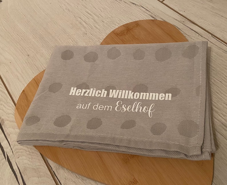 Geschirrtücher personalisiert/ Hochzeitsgeschenk/ Geschenkidee Hochzeit/ Mr. & Mrs. / Geschenk zur Standesamtlichen Trauung Geschirrtuch hellgr.