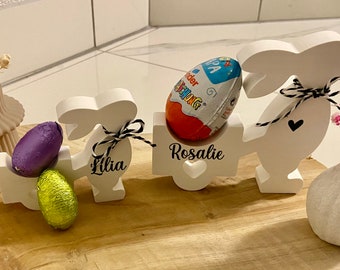 Bunny for Üei, bunny Raysin, Easter gift personalized, bunny personalized/ Easter/ Easter gift/ Easter souvenir/ children's gift