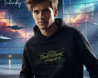 Jim Hawkins Sweatshirt aus Treasure Planet | Gemütliches Unisex-Sweatshirt für Erwachsene, perfekt für Fans und Stickereiliebhaber