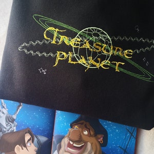 Treasure Planet Jim Hawkins Sweatshirt | Gezellige unisex pasvorm voor volwassenen, voor fans en borduurliefhebbers