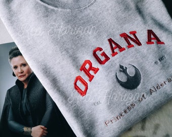 Rebel Princess Leia Embroidery Sweater: Soft, Cozy, & Perfect as a Thoughtful Gift!