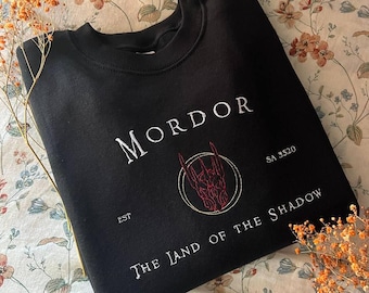 Sauron Embroidered Shirt, Hoodie or Sweatshirt – L0rd of the Rings Gift for Fans