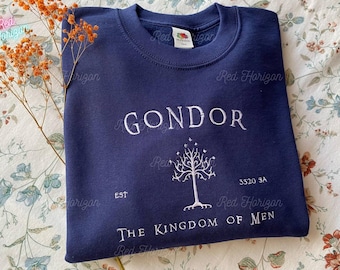 Wear the Legacy of Gondor – Boromir-Inspired Embroidered Shirt, Hoodie or Sweatshirt Fans made