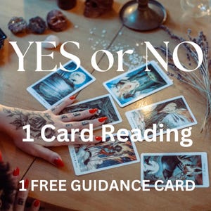 Lecture par oui ou par non / Obtenez une réponse par oui ou par non / 1 lecture de carte / Lecture de tarot / Lecture d'oracle