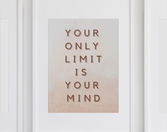 Boho Art Print – Minimalist Wall Art | Abstract Art for the Living Room & Bedroom | Large Print File | Modern Motivational Poster