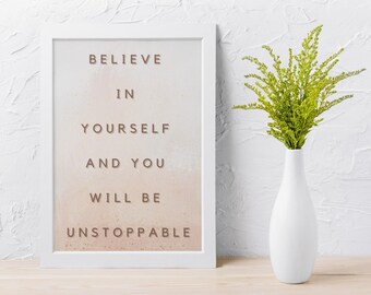 Boho Art Print – Minimalist Wall Art | Abstract Art for the Living Room & Bedroom | Large Print File | Modern Motivational Poster