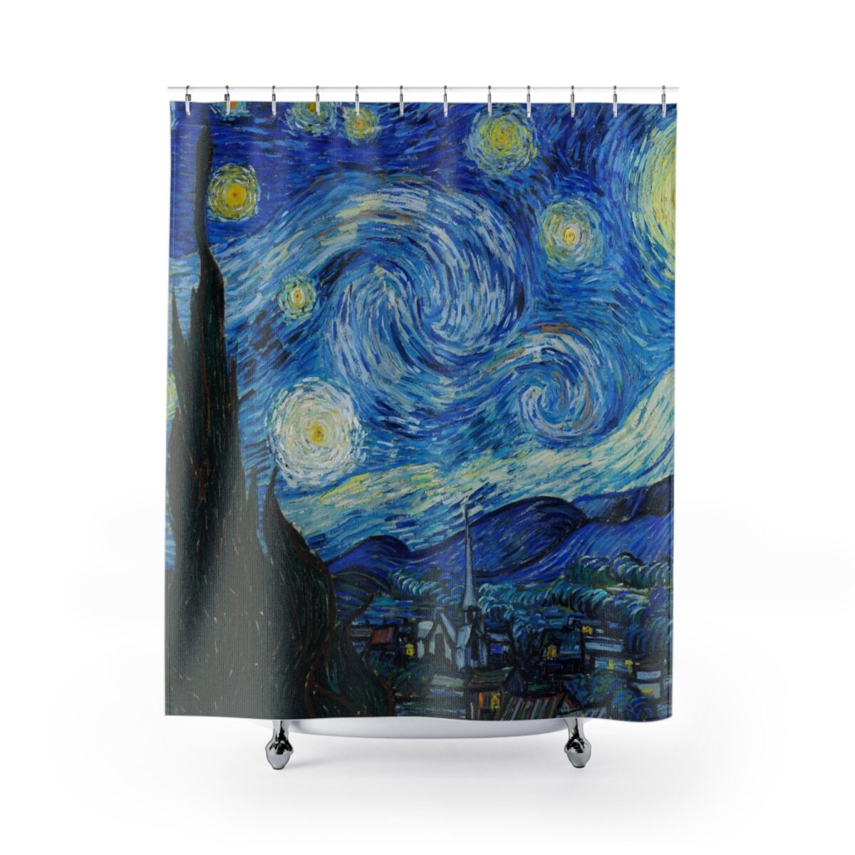 Vincent Van Gogh's the Starry Night Shower Curtain Etsy
