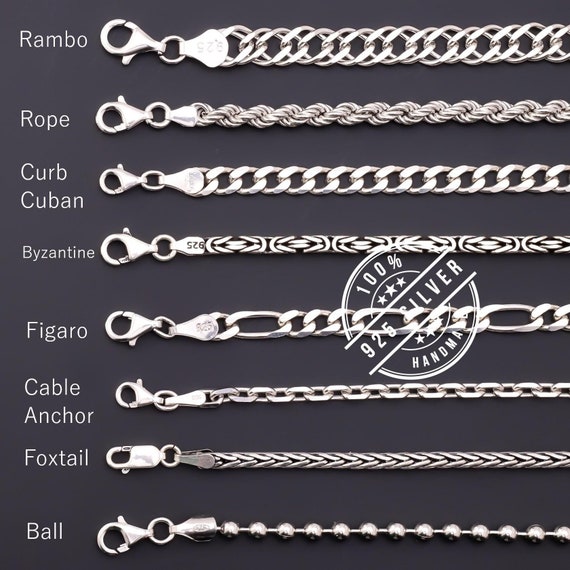 925 Sterling Silver Chain Necklace Women Men, Viking 925 Sterling Silver Chain Necklace Women Men, Viking