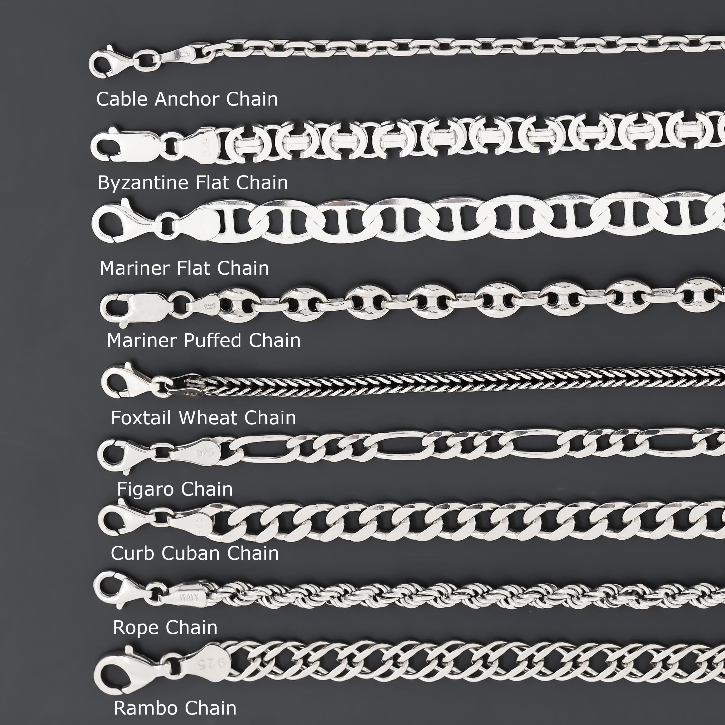 925 Sterling Silver Chain Bracelet Women Men, Euro Byzantine