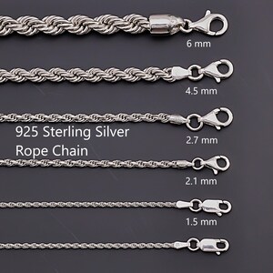 925 Sterling Silver Bracelet, Italian Rope Twist Chain  Bracelet, 925 Silver Jewelry, Silver Rope Chain  Bracelet, Italian Silver Jewelry, Classic Silver  Bracelet, Womens and Men Silver  Bracelet, Silver Jewelry for Her and Him, Fine Silver Chain