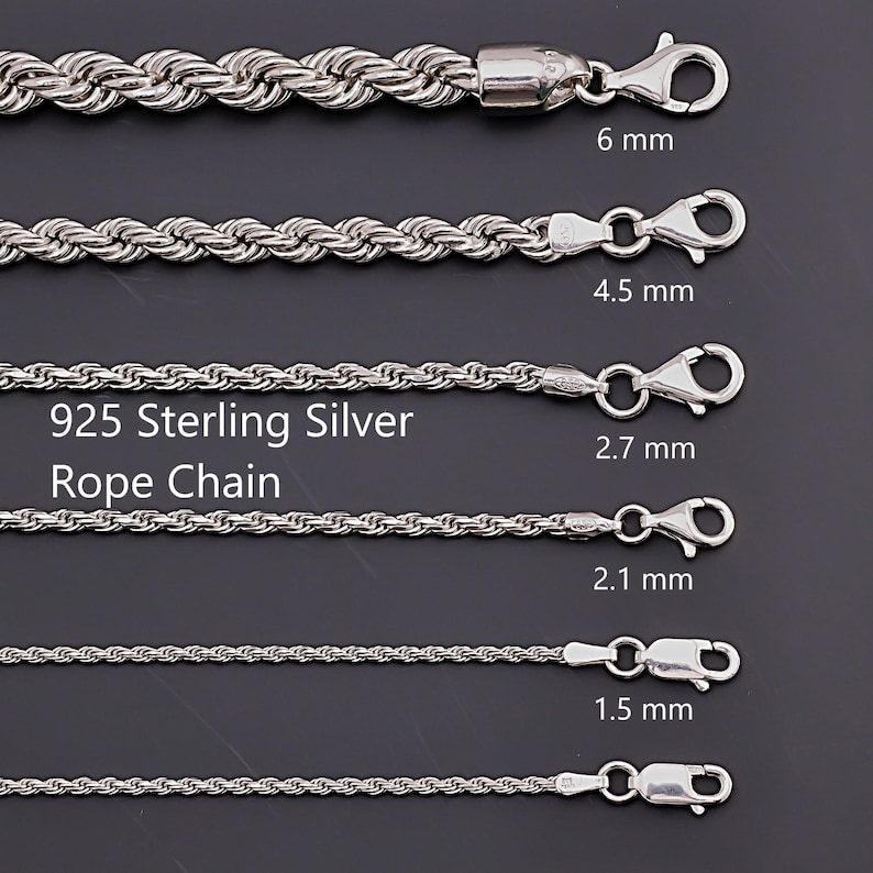 925 Sterling Silver Bracelet, Italian Rope Twist Chain  Bracelet, 925 Silver Jewelry, Silver Rope Chain  Bracelet, Italian Silver Jewelry, Classic Silver  Bracelet, Womens and Men Silver  Bracelet, Silver Jewelry for Her and Him, Fine Silver Chain