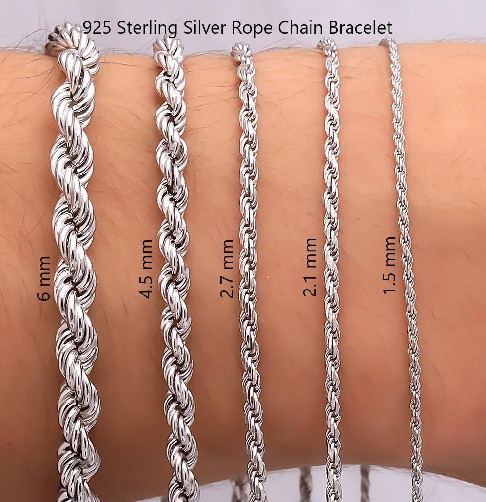 Sterling Silver Braided Chain Bracelets Sterling Silver Braided Chain Bracelets