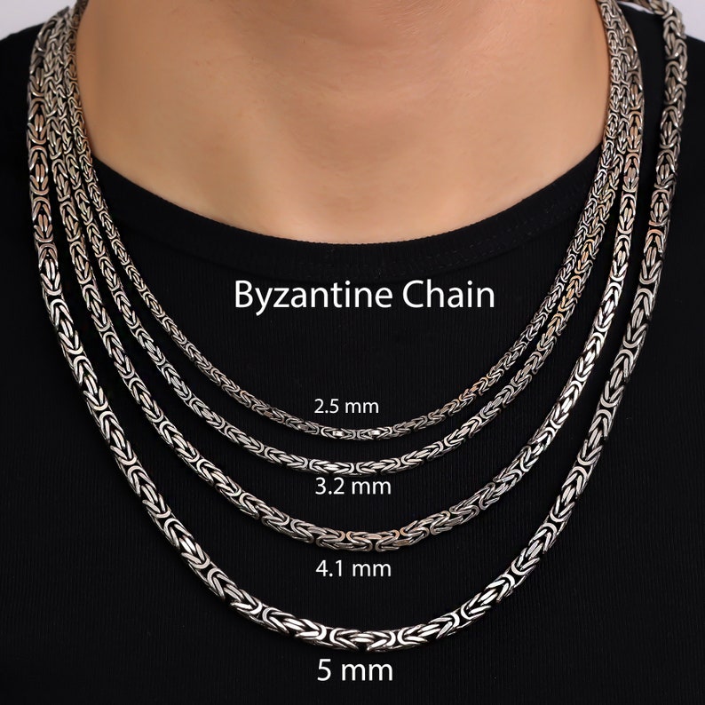 925k Sterling Silver Chain Necklace, Byzantine, Cable, Figaro, Curb, Rambo, Foxtail, Anchor Chain, Chain for men, Silver Chain Necklace, Men Necklace , Necklaces For Women, Silver Chain Gift For Her, Gift for women, Christmas Gift, Father Gift