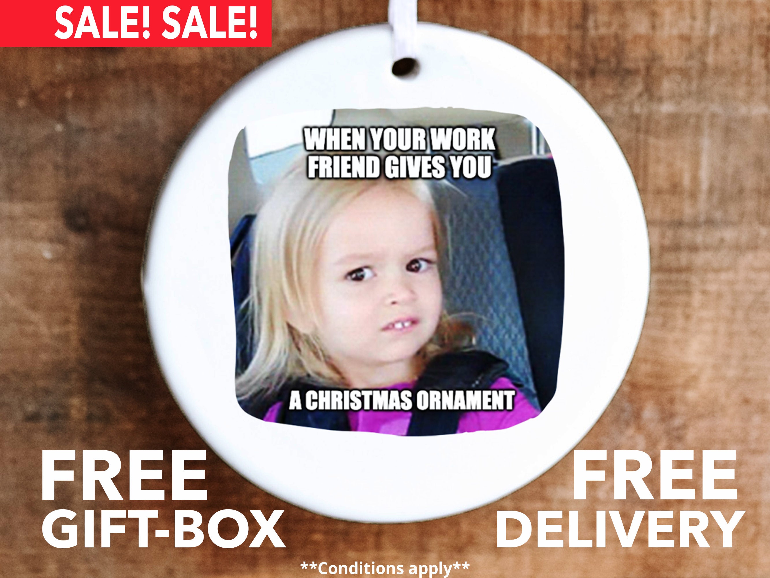 Funny Christmas Ornament Coworker Ornament White Elephant Etsy