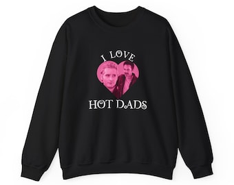 I Love hot dads - twilight - Charlie Carlisle - Funny - Unisex Heavy Blend™ Crewneck Sweatshirt