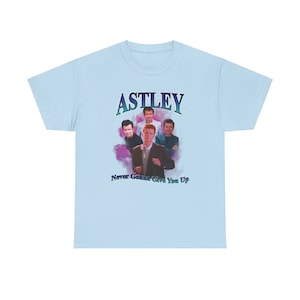 Rick Astley Retro Style tee - Gift for fans - Rick Astley T-shirt - Unisex Heavy Cotton Tee