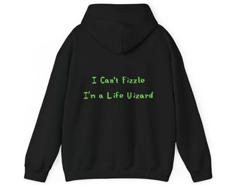 I Can't Fizzle I'm a Life Wizard Hoodie | Wizard101 Humor | Back Design