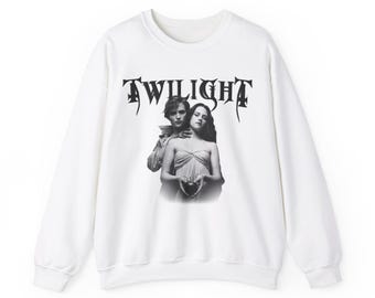 Twilight Metal Sweater, Gothic Sweatshirt, Dark Grunge Pullover, Edgy Crewneck Jumper, Alternative Clothing