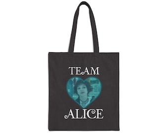 Team Alice - Twilight Movie Inspired - Alice Cullen - Cotton Canvas Tote Bag