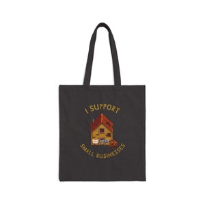 I support Small businesses - Hat Mouse - Stardew Valley Inspired -Cotton Canvas Tote Bag image 2