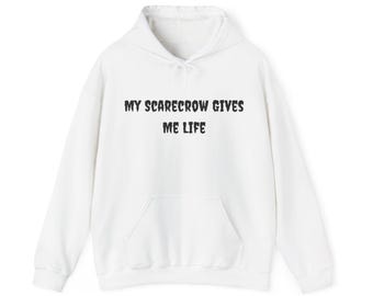 My Scarecrow Gives Me Life Hoodie | Wizard101 Humor | Front Design