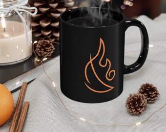 Wizard 101 - Fire School - Coffee Mugs - Gift for wizard 101 lovers  -11oz Black Mug