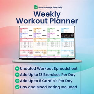 Planificador de entrenamiento semanal para Google Sheets: una plantilla sencilla para el seguimiento de la actividad física.