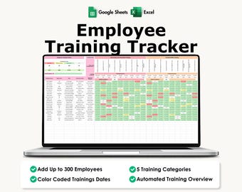 Schulungs-Tracker für Mitarbeiter (Excel & Google Sheets), Compliance-Dokumentation, Zertifizierungs-Dashboard, HR-Schulungsprotokoll