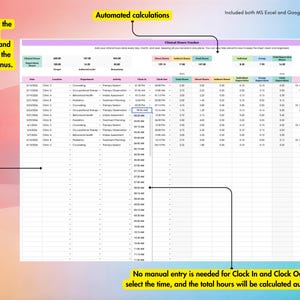 Lcsw Hours Log Example Clinical Hours Tracker, LCSW Supervision Log, Counseling Internship ...