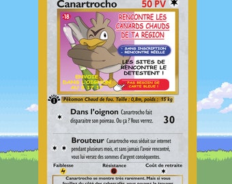 Canartrocho - Parodie Carte Pokémon