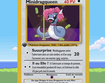 Minidragqueen - Parodie Carte Pokémon